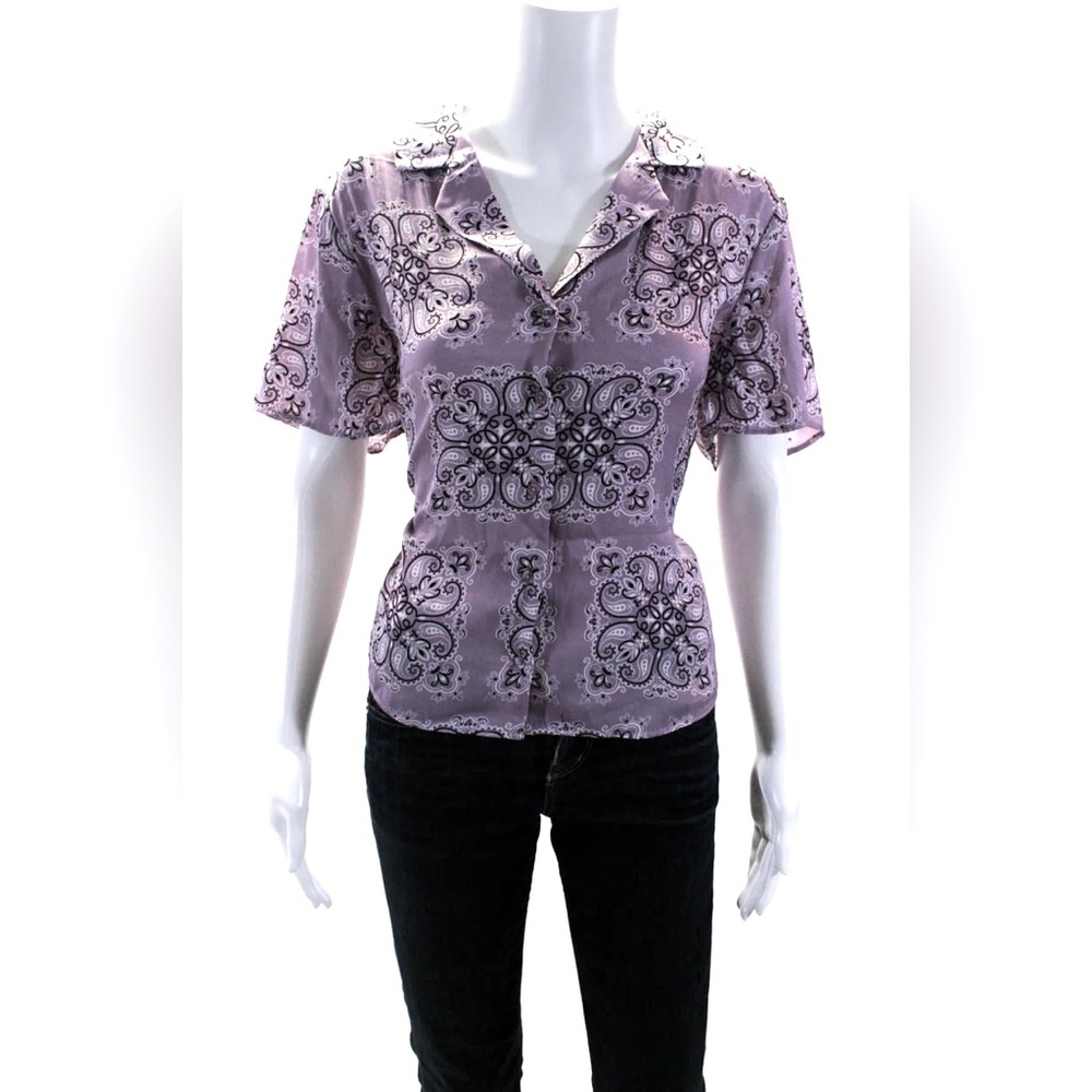 Rachel Roy Purple Paisley Women's Blouse